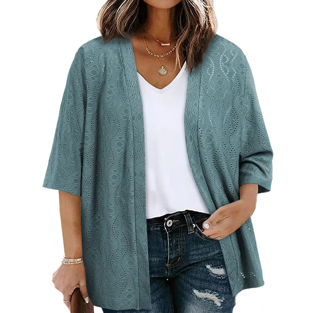 🎉Hot Sale🔥-Women's Plus-Size Cardigan🔥10-Pack - All Colors Included
