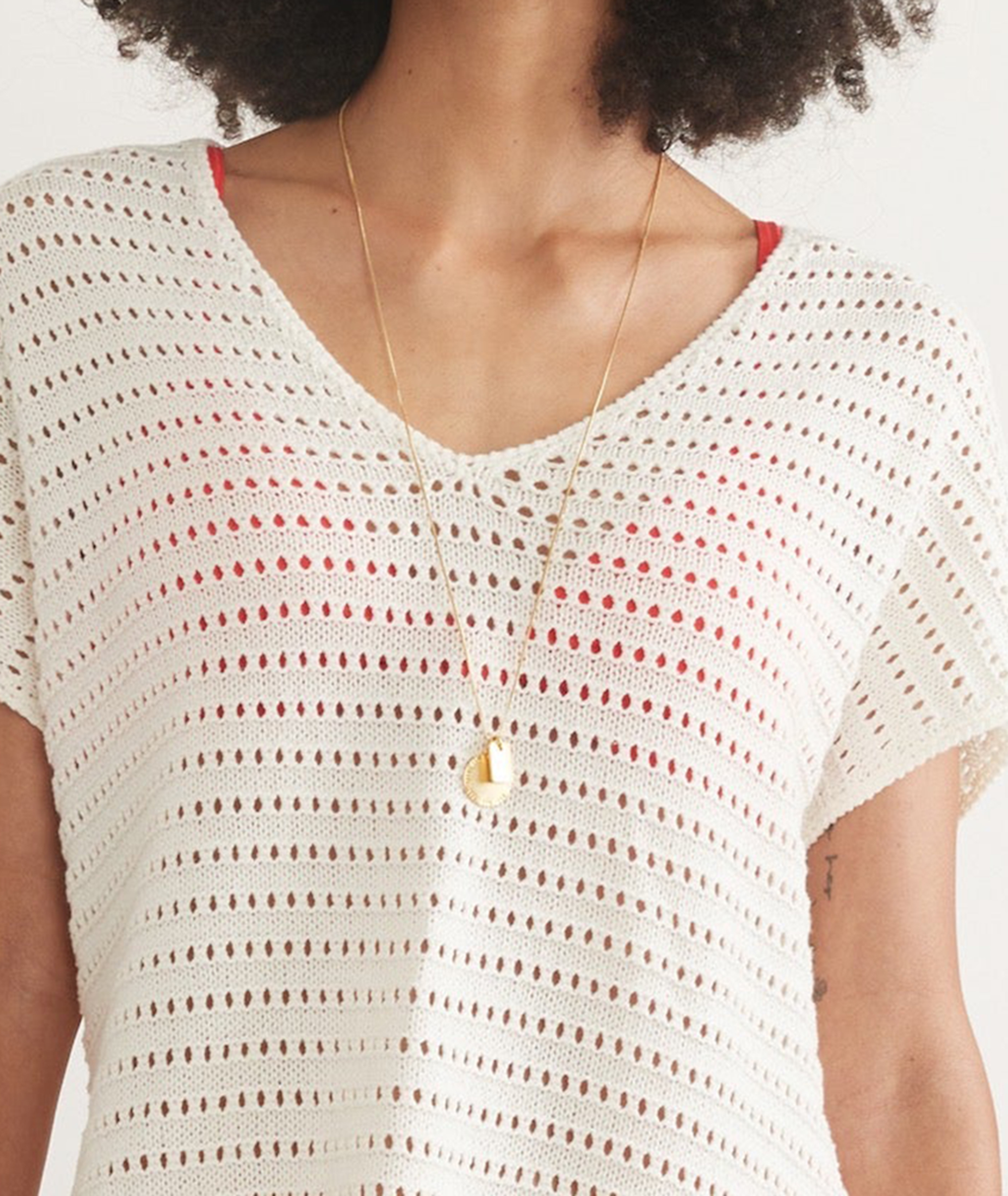 Knit Openwork Beach Cover-Up