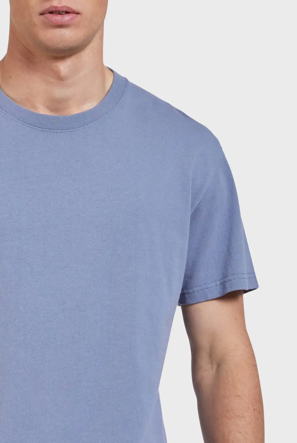 Short Sleeve Crew Neck Slub Tee