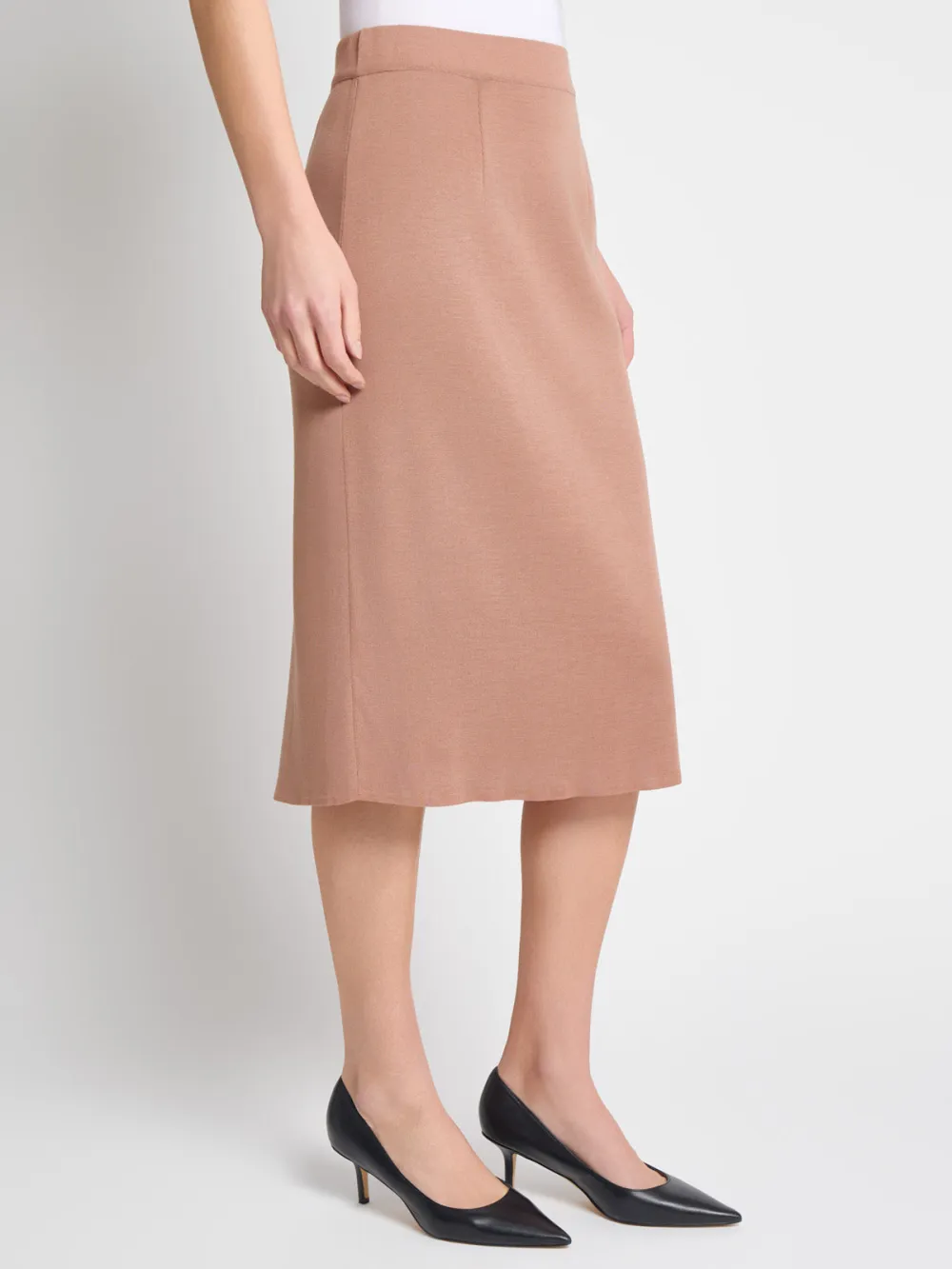 Elastic Knitted Half Skirt