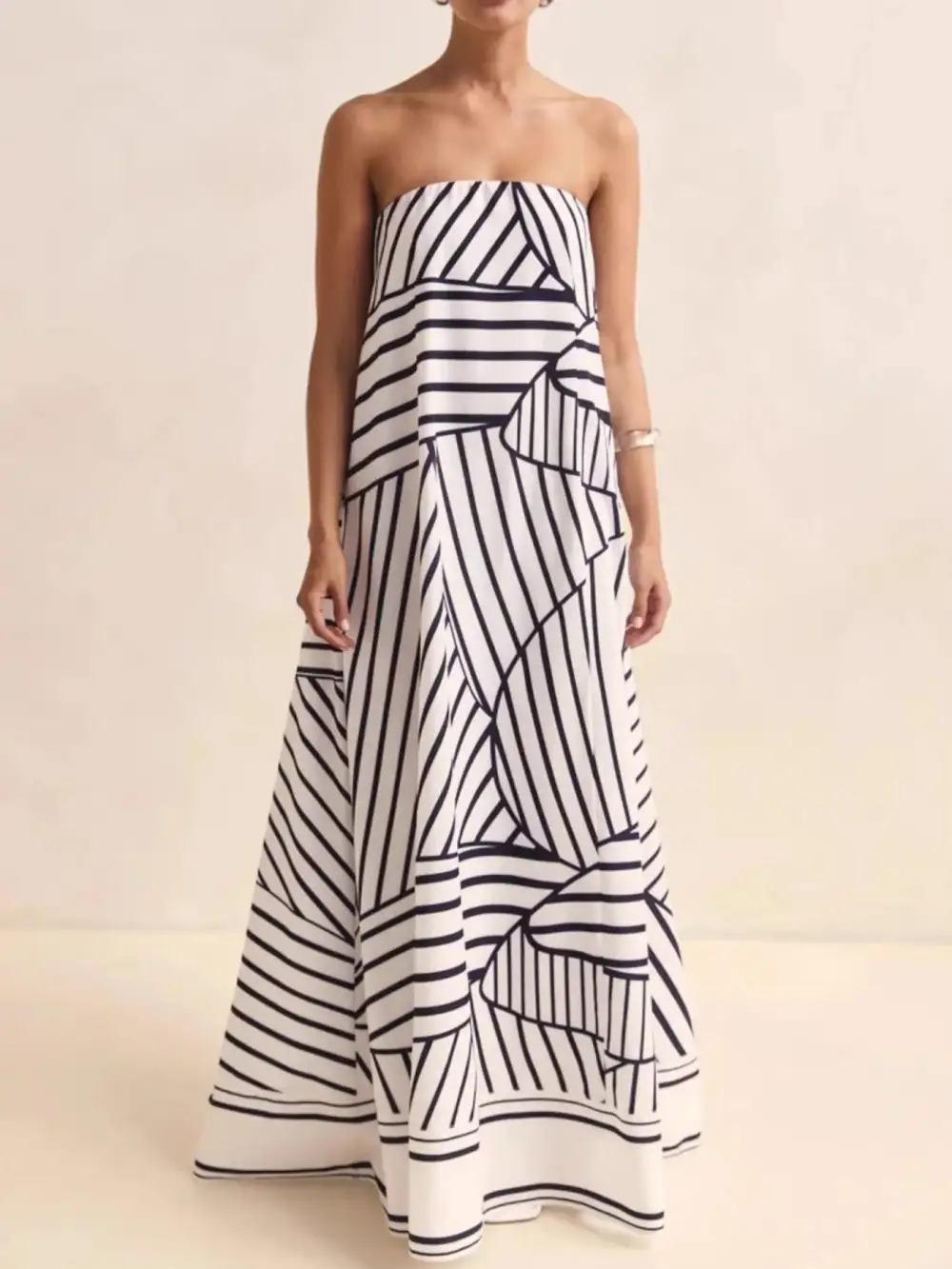Printed Smocked Maxi Dress