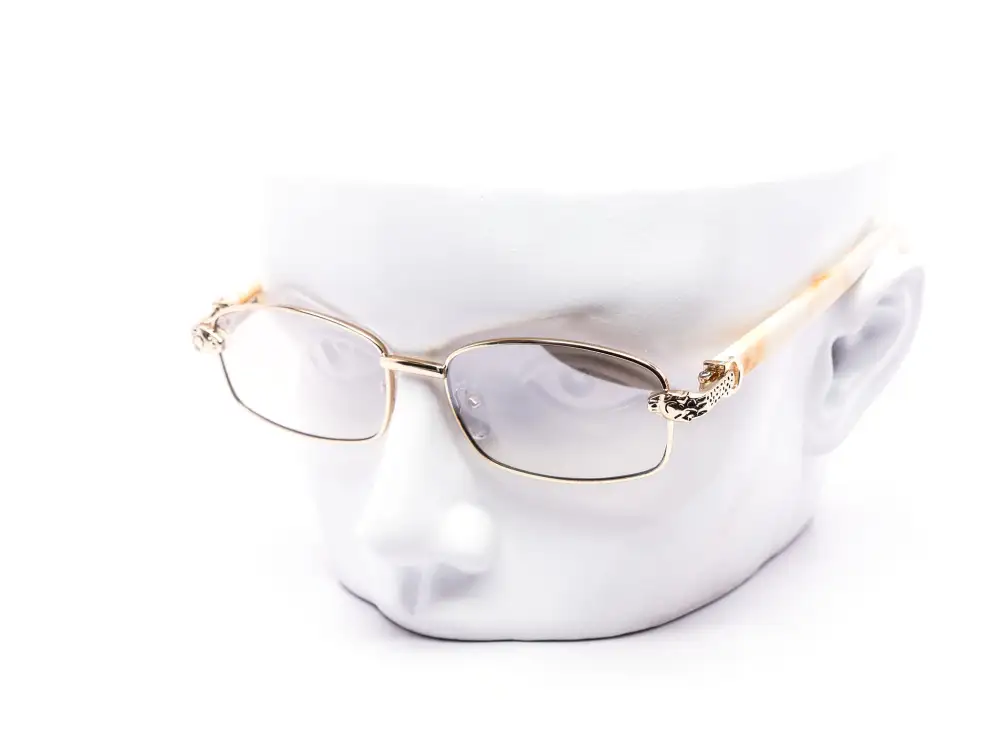 12-Pack Luxury Metal Rectangle Wood Accent Sunglasses