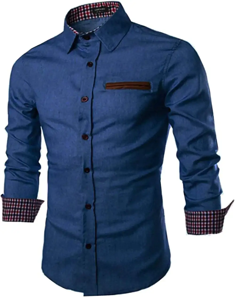 Casual Long Sleeve Button Denim Shirt