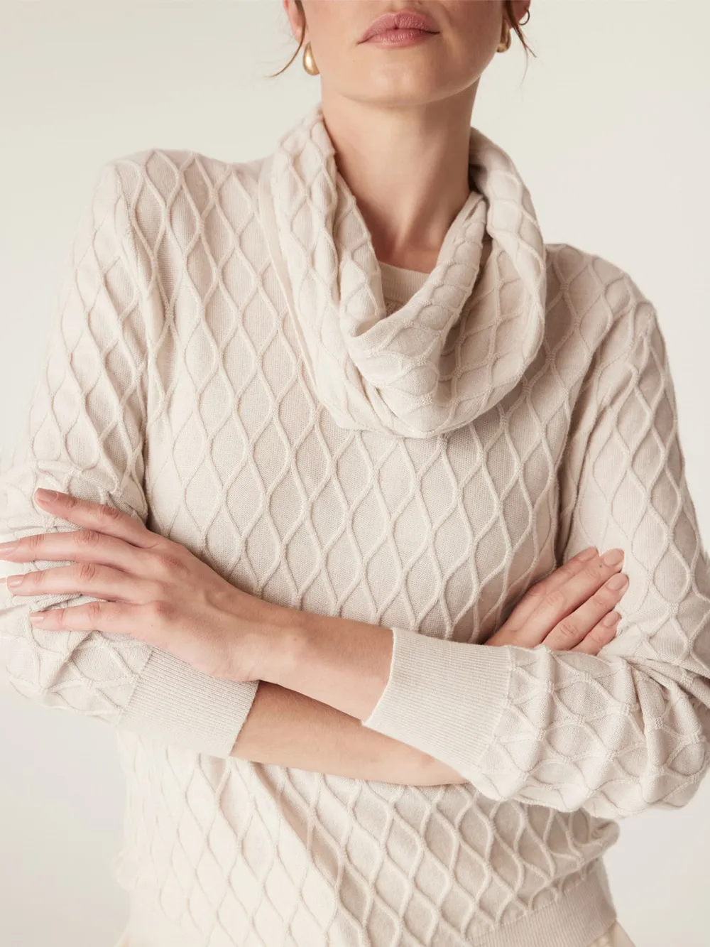 Ladies' Thick Plain Knitted Scarf