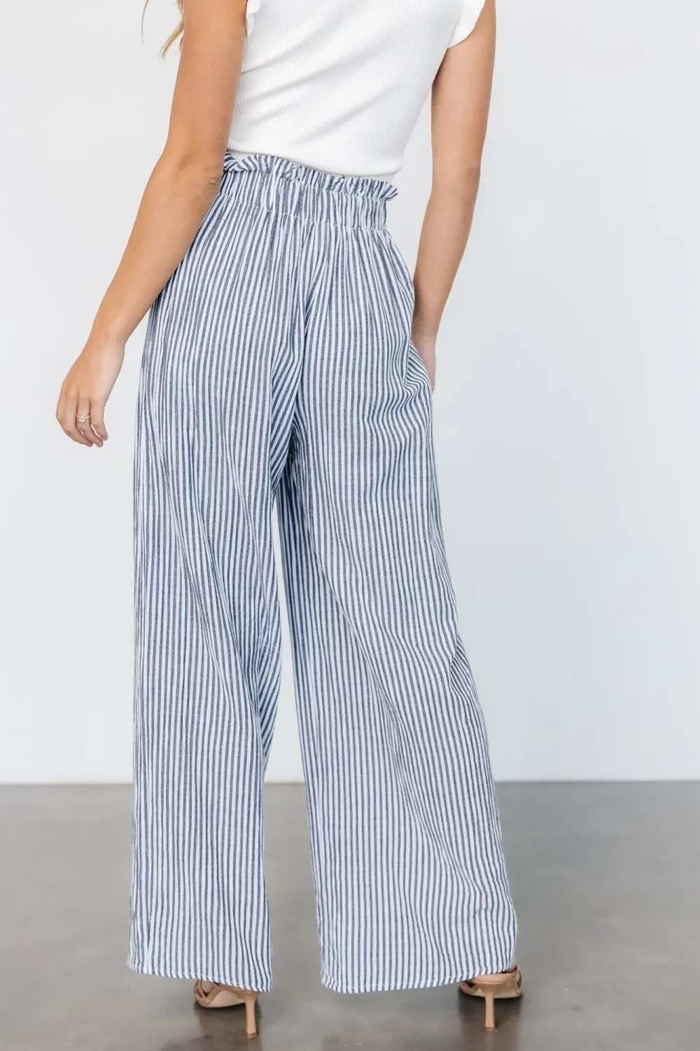 Daily Versatile Striped Loose Pants