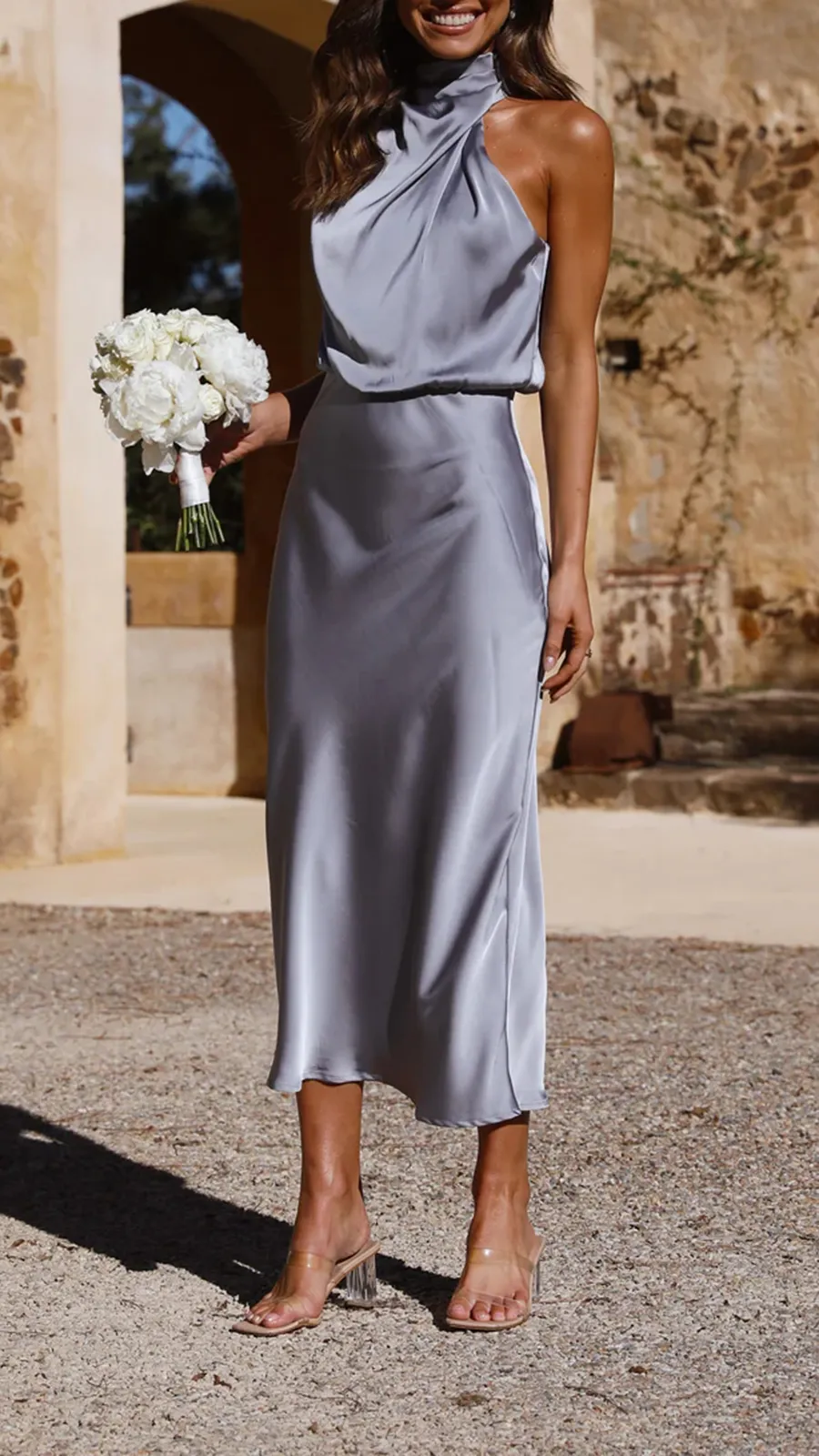 High Neckline Dress