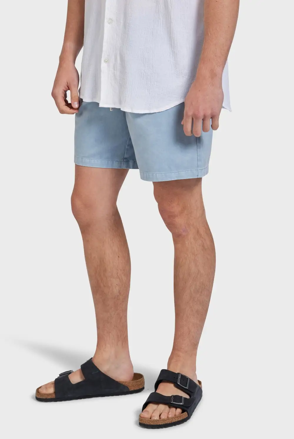 Gray Garment Dyed Shorts