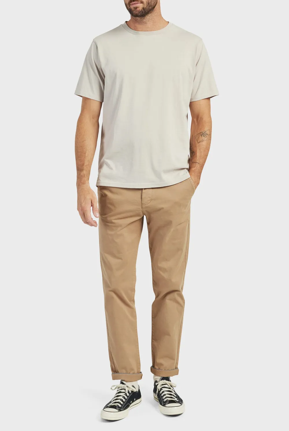 Short Sleeve Crew Neck Basic Tee