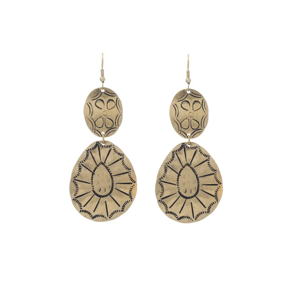 Layered Artful Statement Earrings