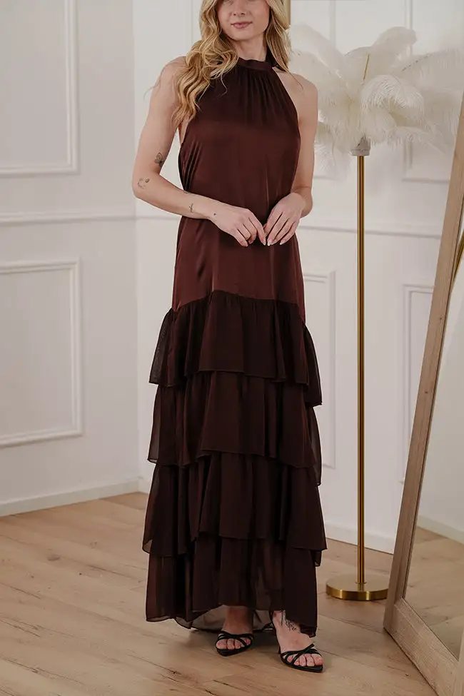 Briar Maxi Tiered Viscose Dress