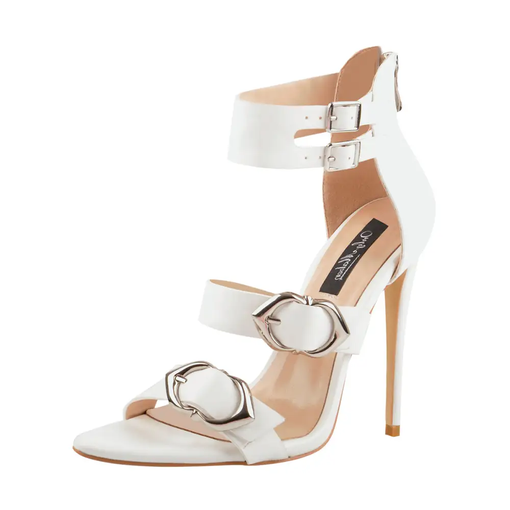 Ankle Strap Buckle Band Stiletto Sandals