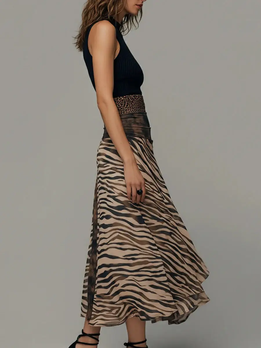 Chic Refined Women's Sleeveless Midi Dress