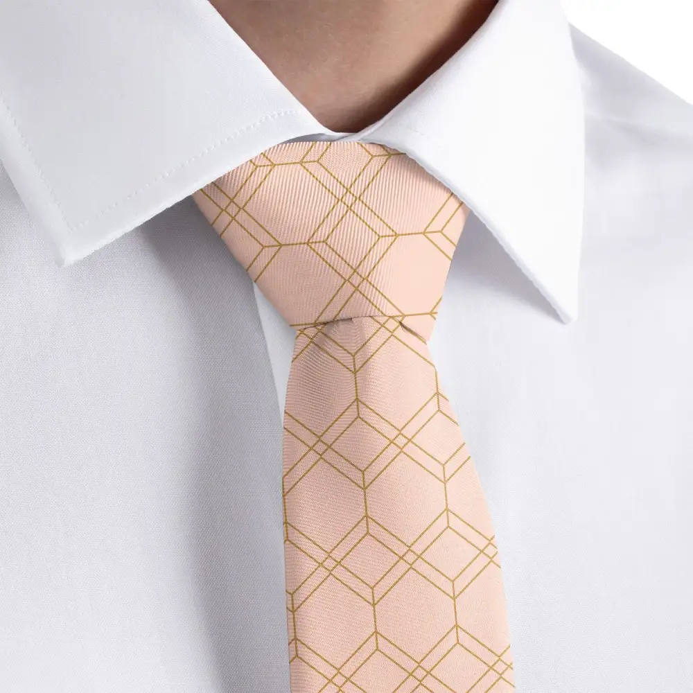 Modern Geometric Statement Necktie