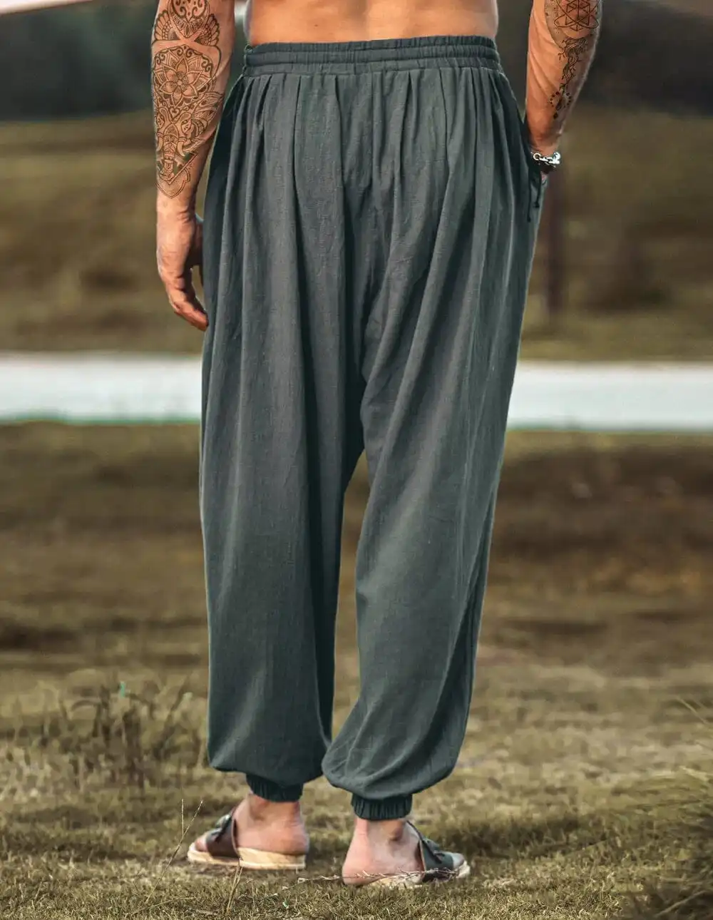 Loose Fit Linen Pants