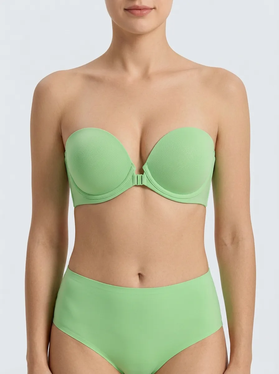 Women's Underwire Front-Closure Strapless Bra