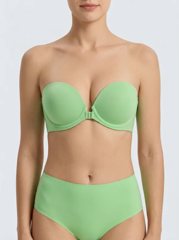 Women's Underwire Front-Closure Strapless Bra