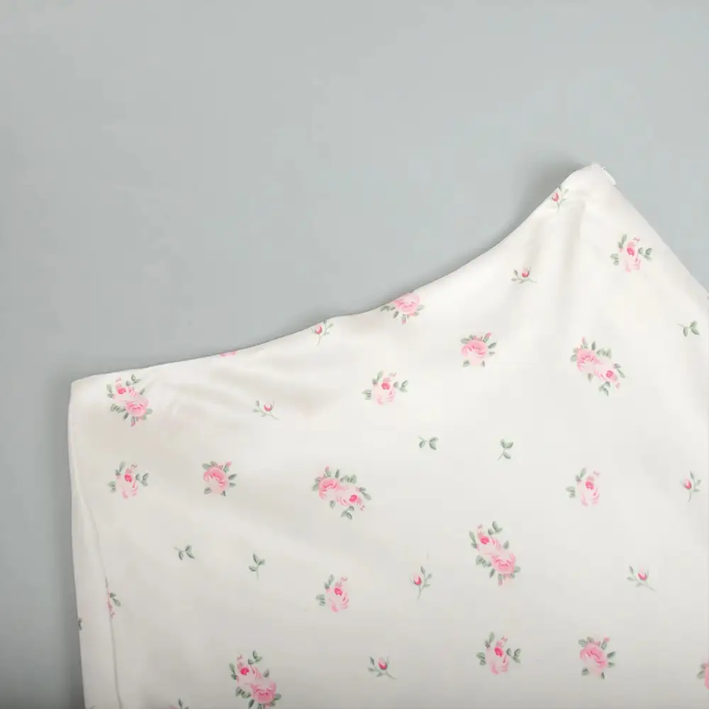 Satin Printed A-Line Skirt
