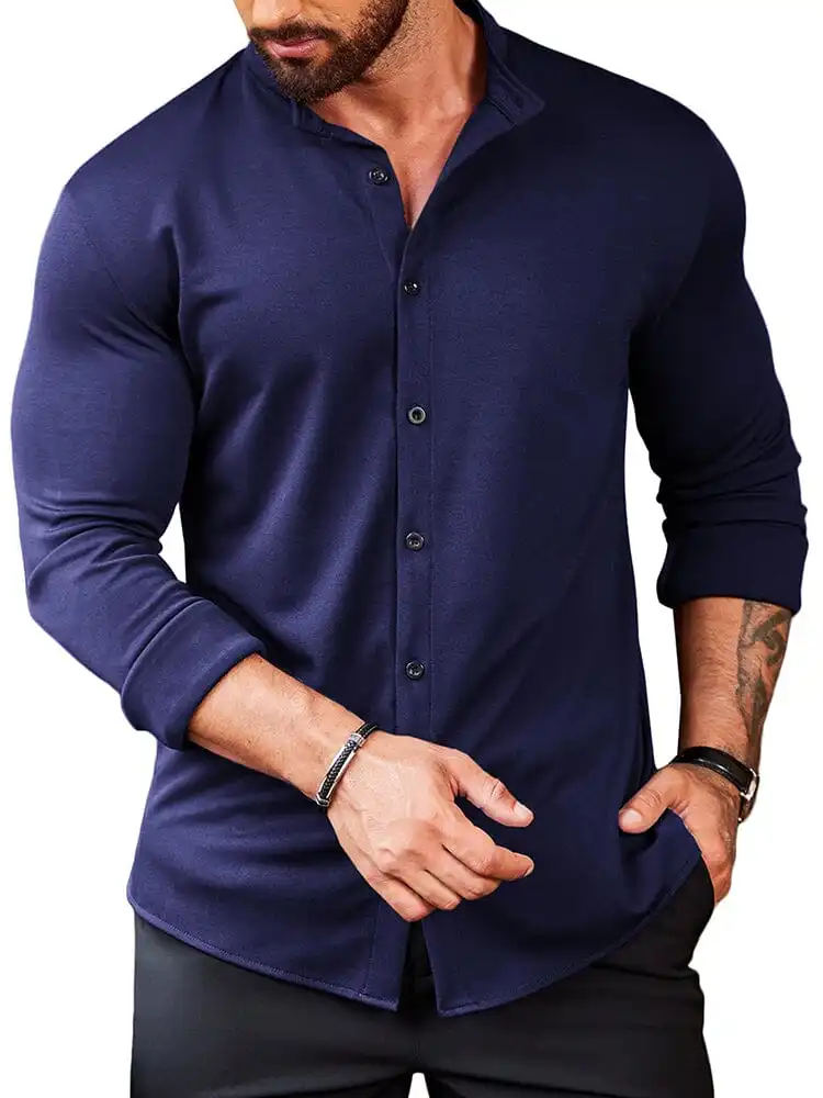 Casual Wrinkle Free Button Shirt