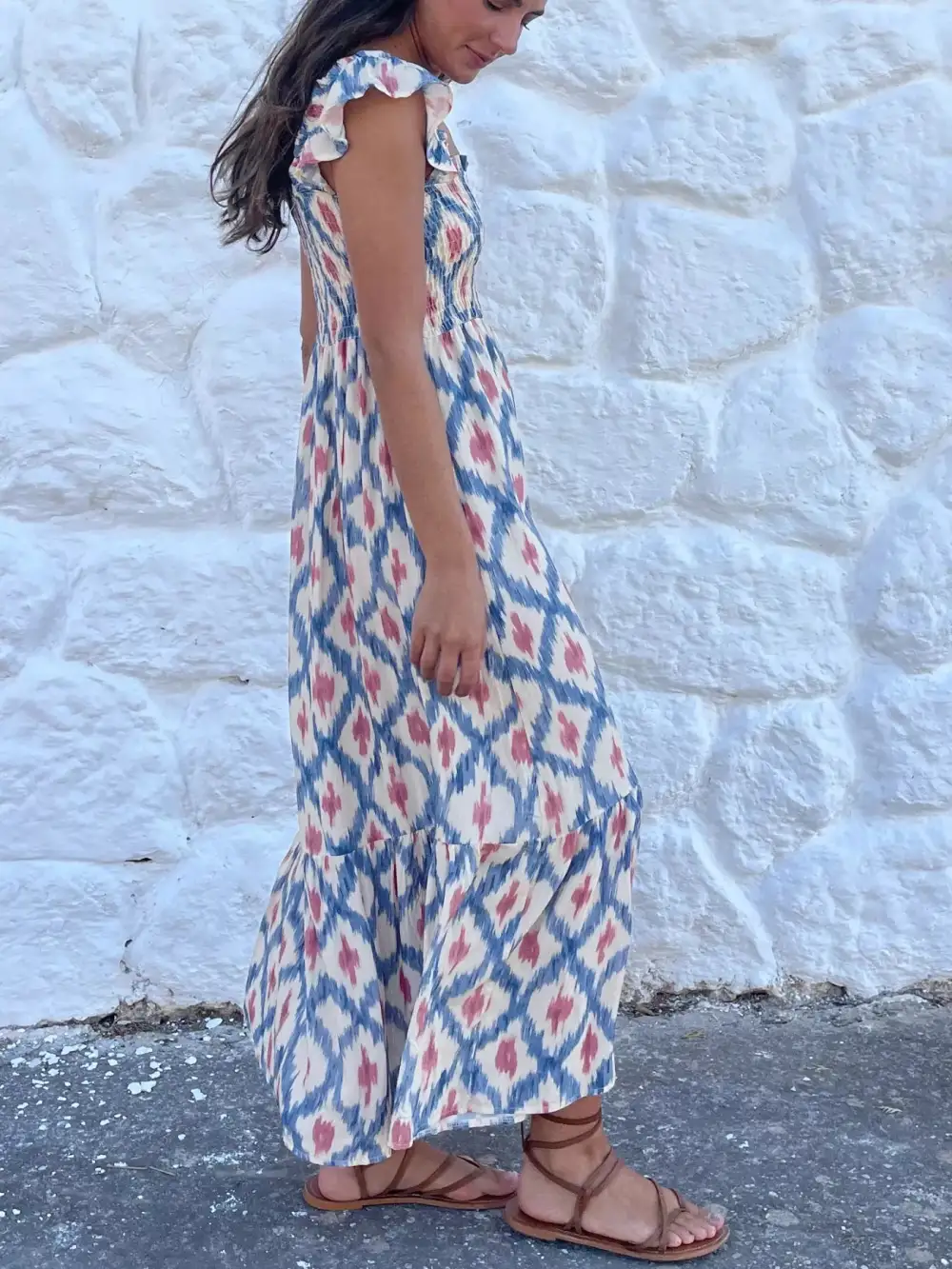 Ruffle Smocked Maxi Dress