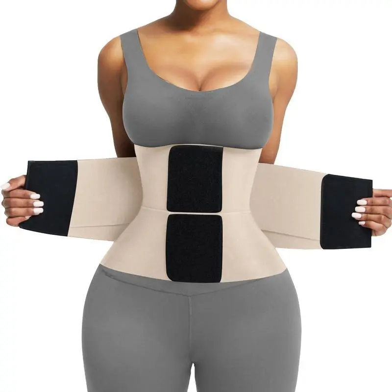 Last Day Offer-5PACK-Belt Waist Cincher Ab Belt Tummy Control Body Shaper With Triple Wrap WomenBComfortable Fabrics Nylon Adjustable MulticolorLady Festival