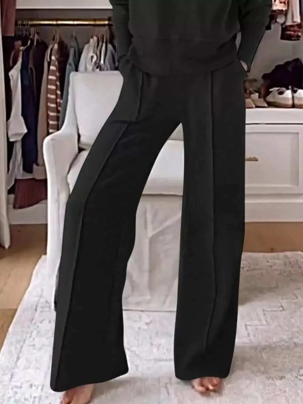 Cozy V Neck Top and Pants Set