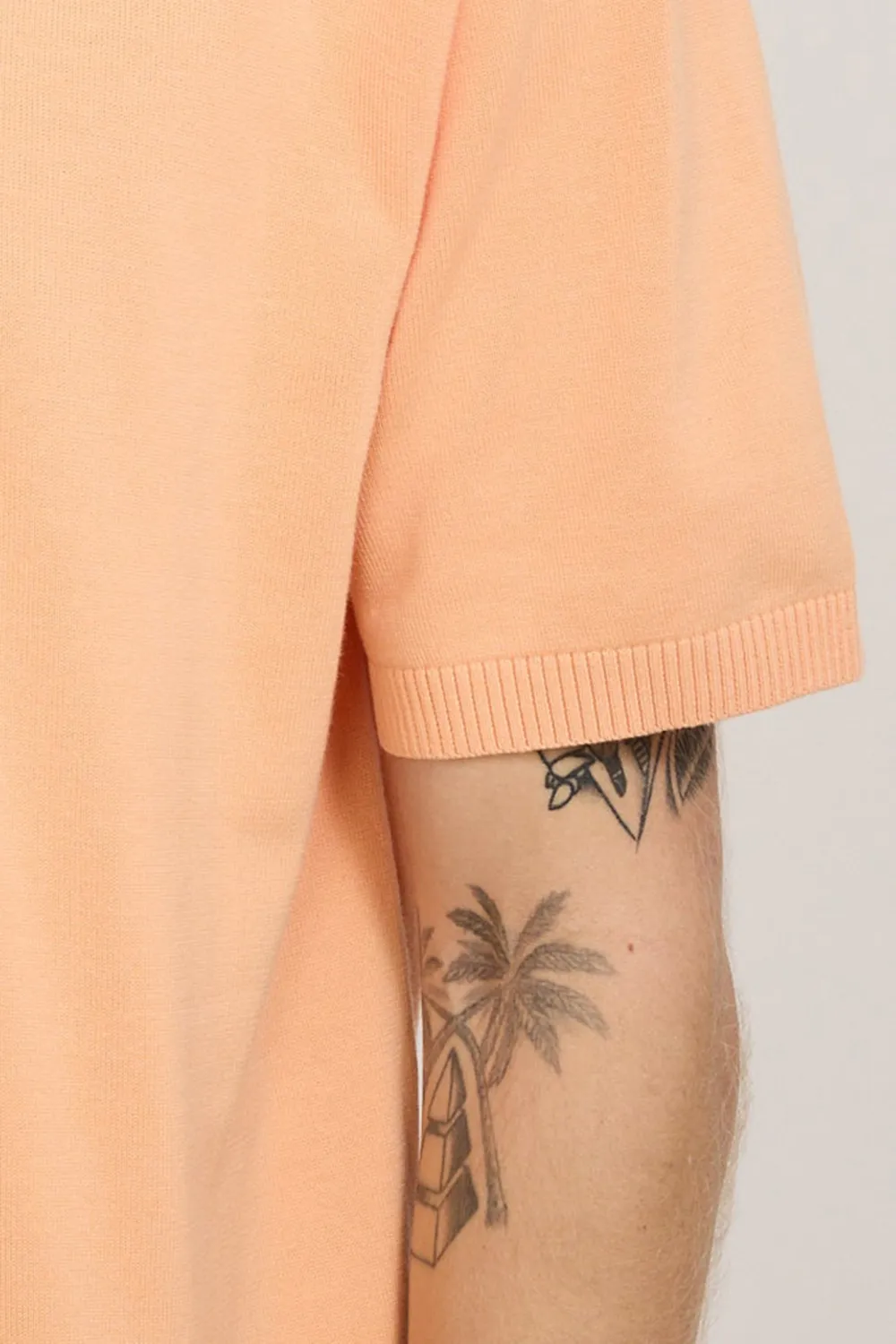 Knit Polo Orange