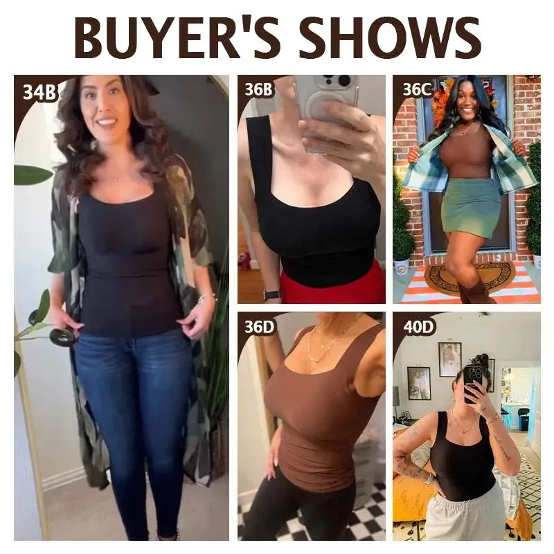 Built-In Comfort Bra Tank Top