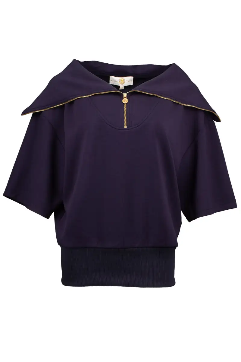 Lightweight Knit Quarter Zip Sweatshirt