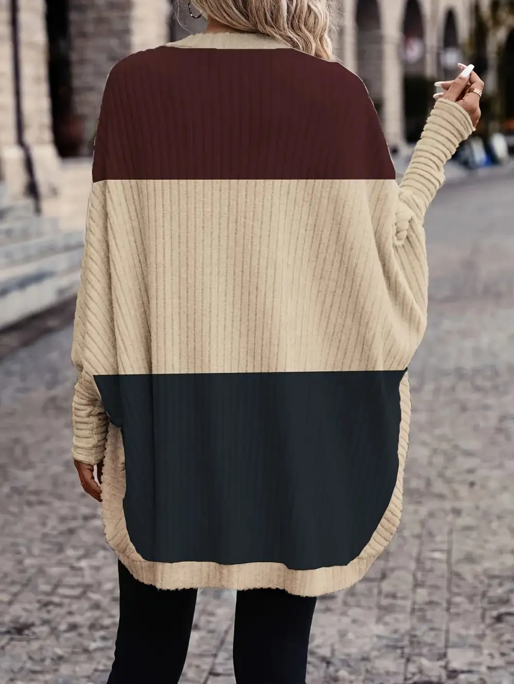 Batwing Sleeve Loose Cardigan