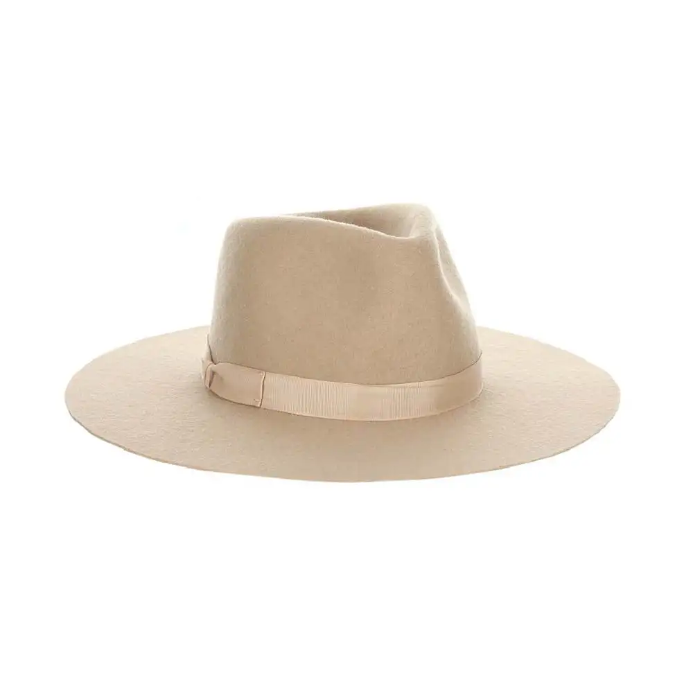 Women’s Classic Wide Brim Wool Felt Fedora Hat