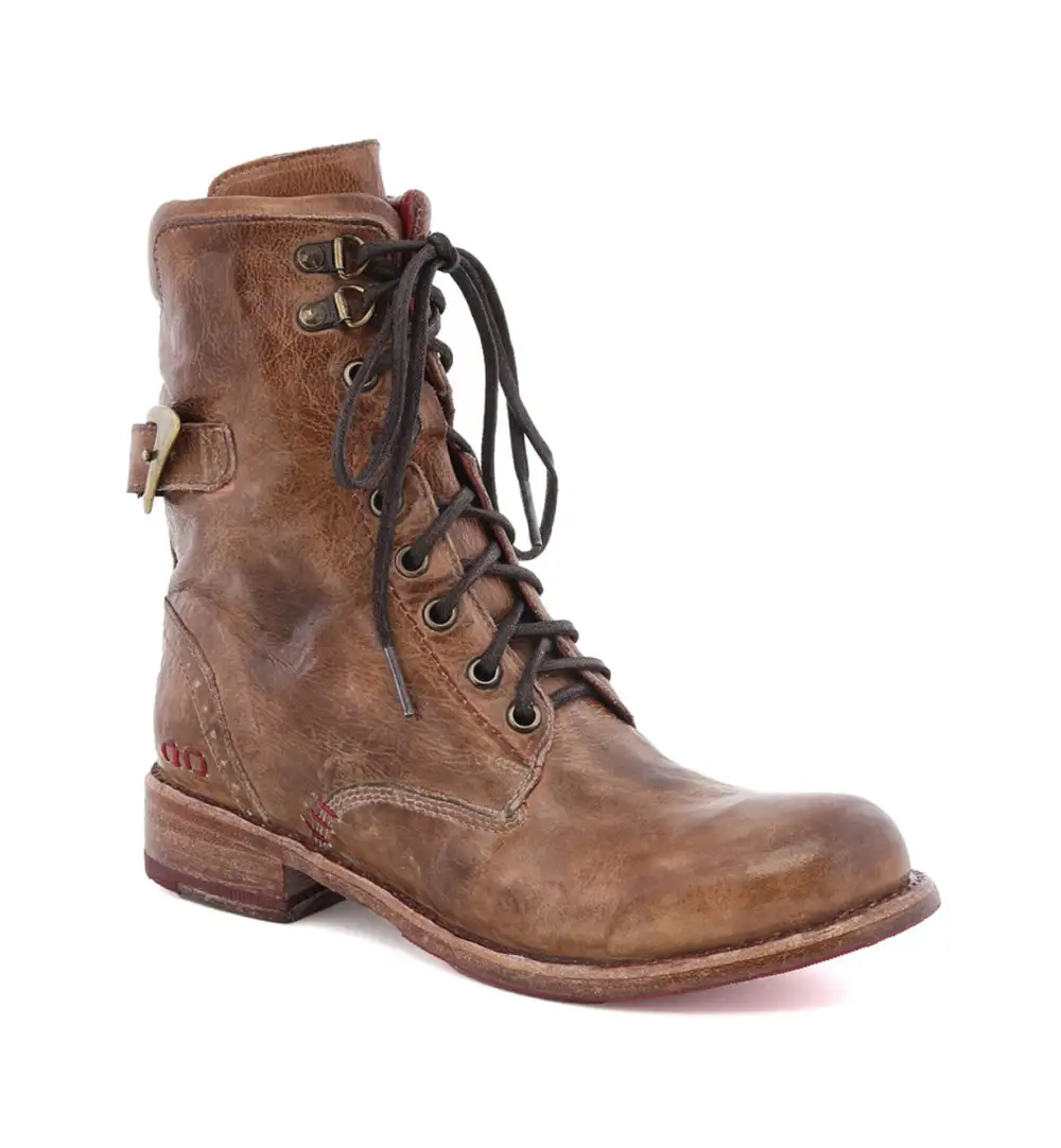 Wingtip Lace-Up Combat Boots