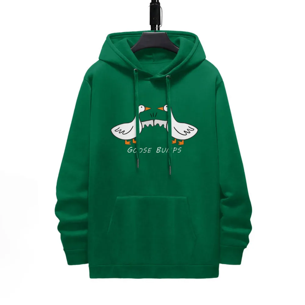 Goose Bumps Pattern Printed Hoodie