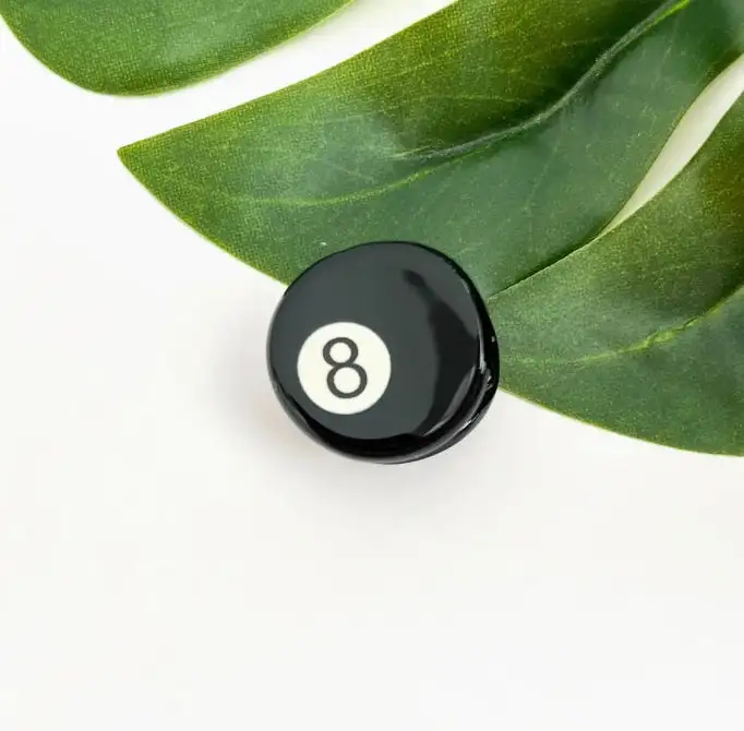 Tiny Pool Ball Hair Claw Clip