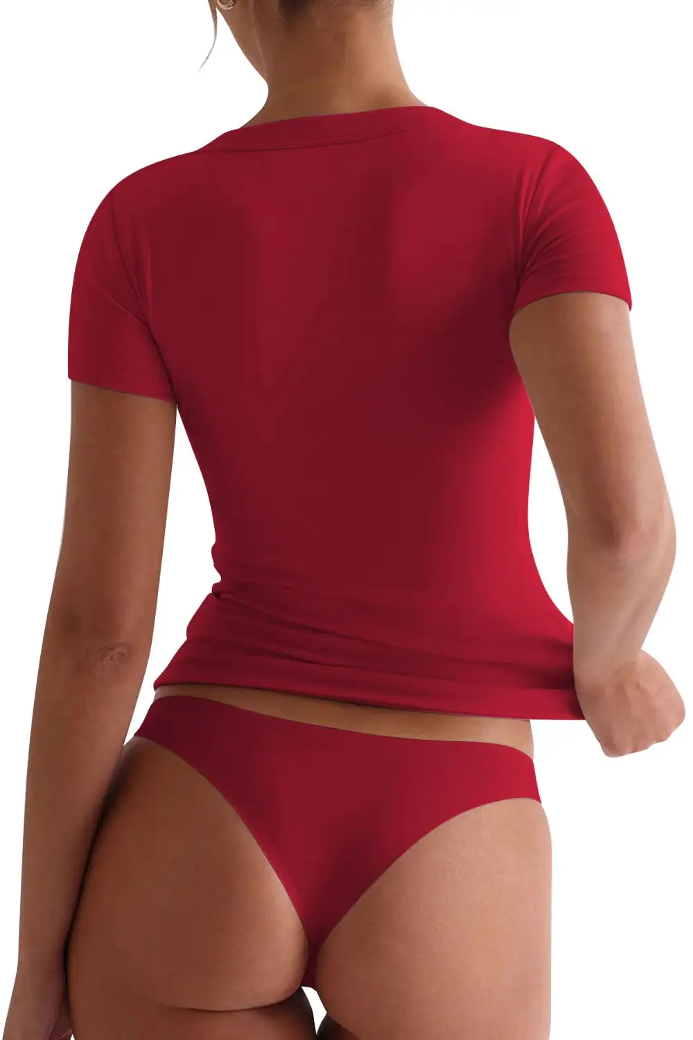 Scoop-Neck Short-Sleeve T-Shirt