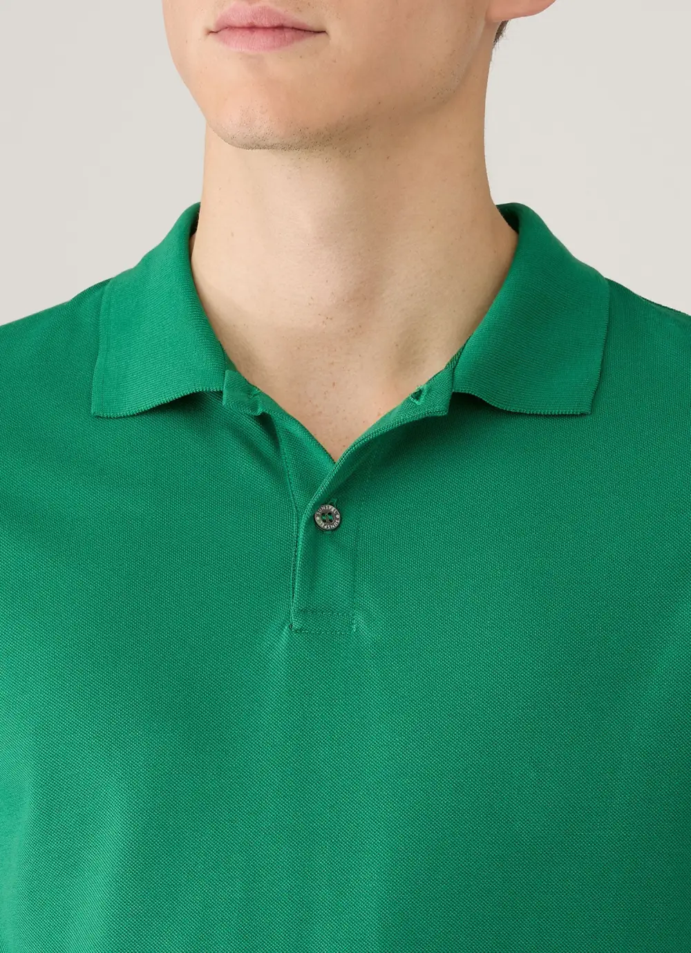 Timeless Everyday Slim Fit Cotton Pique Short Sleeve Polo Shirt