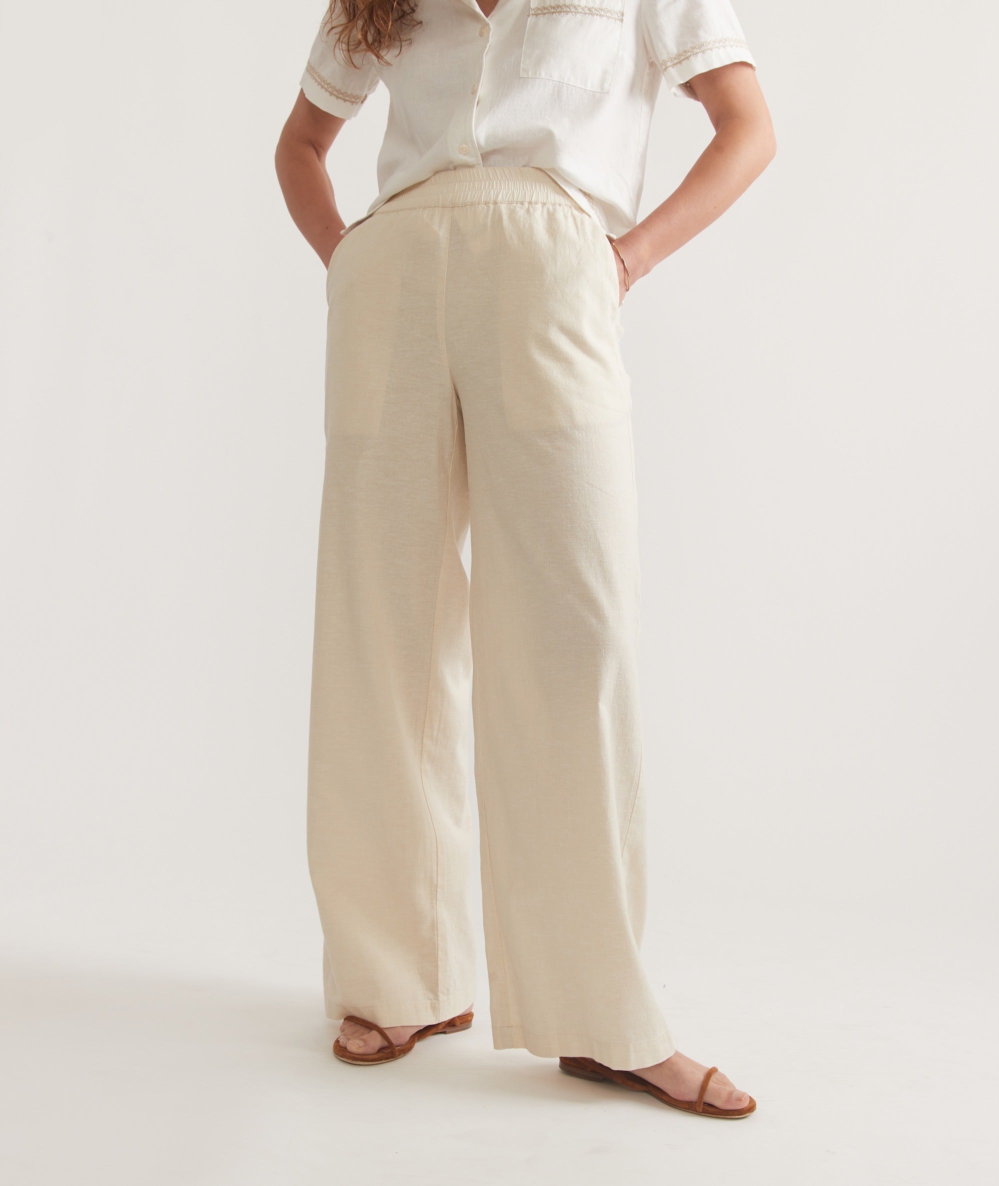 Casual Beige Trousers