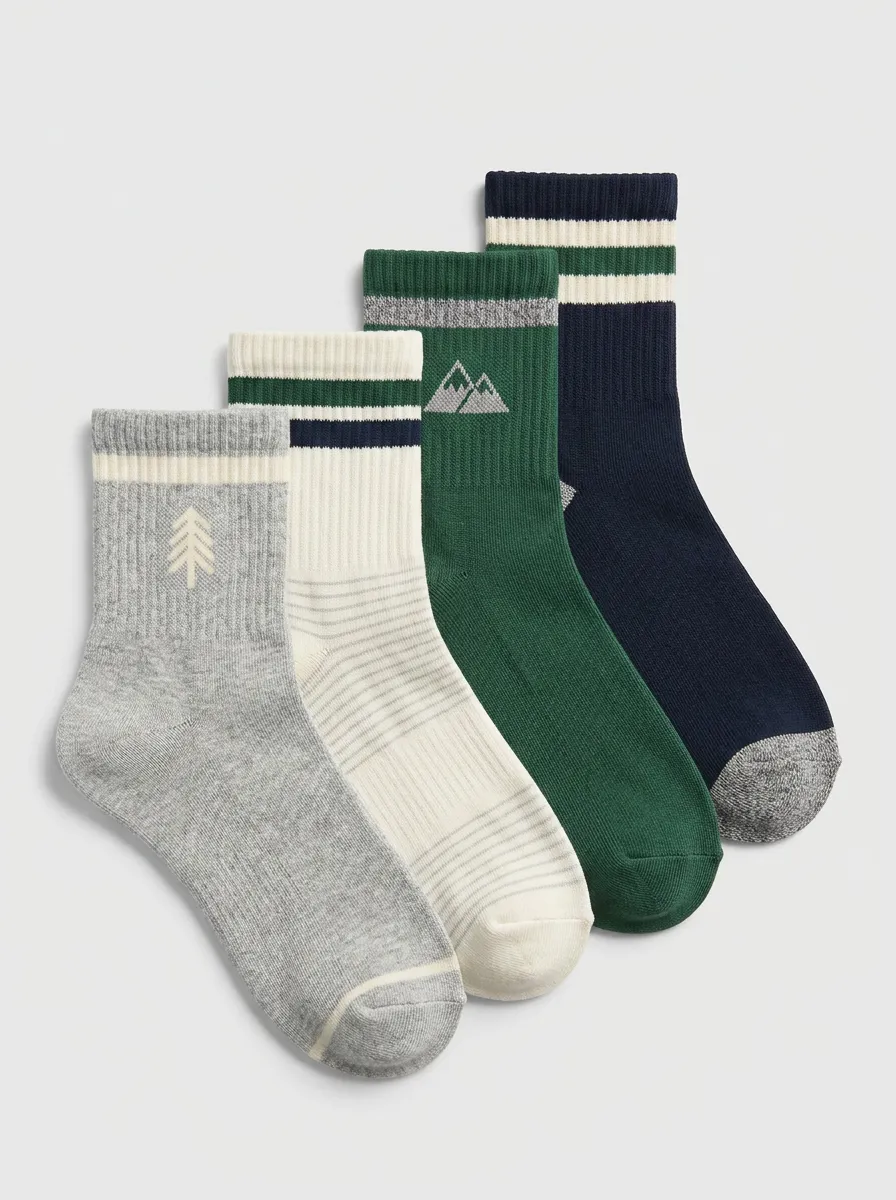 Women's Outdoor Four Pair Socks