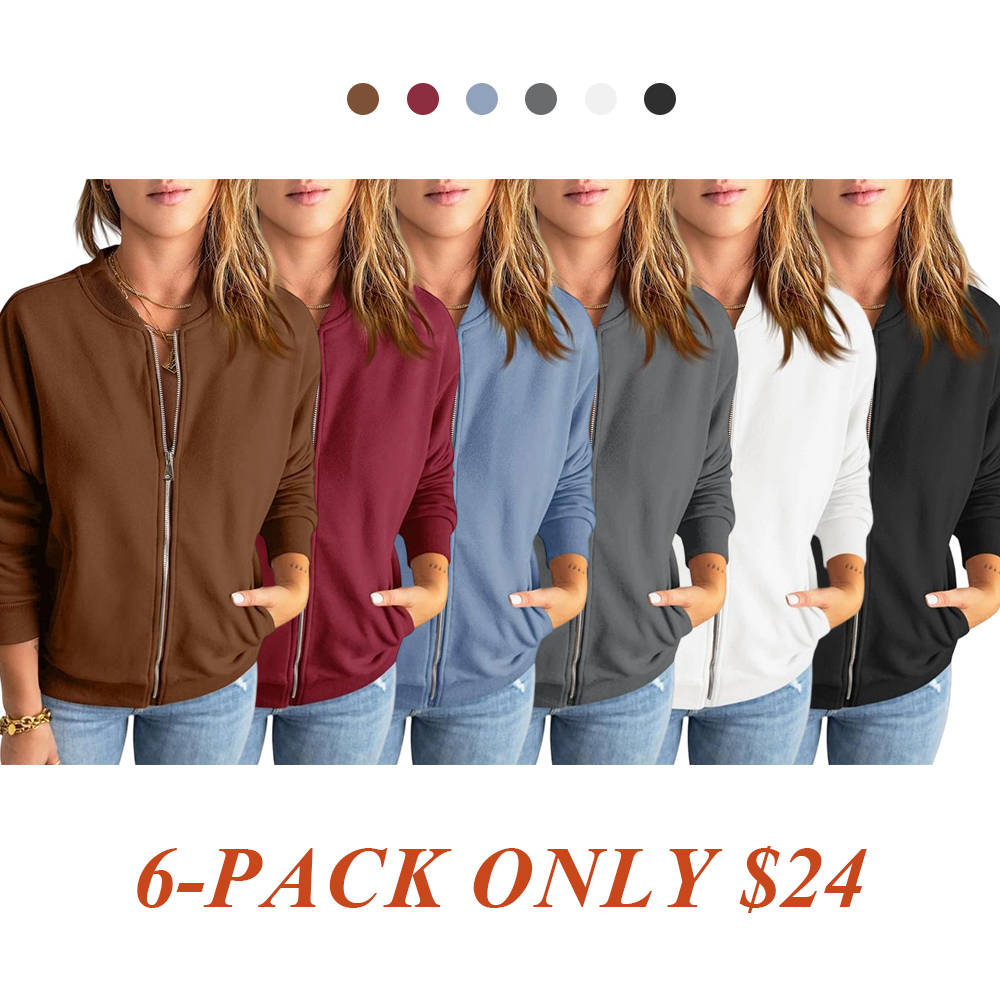Women's Zipper Sweatshirt Jacket