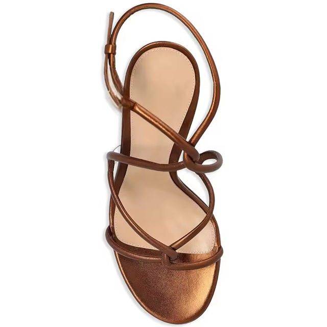 Alessia Round Toe Stiletto Wedding Sandals