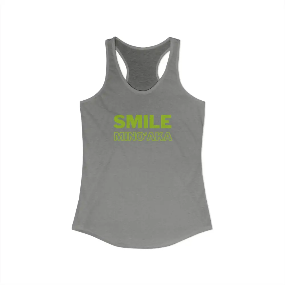 Smile Wordmark Racerback Tank