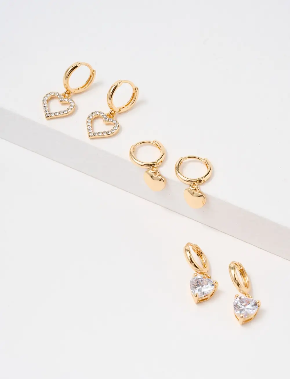 Vintage Elegant Heart-Shaped Pendant Earrings