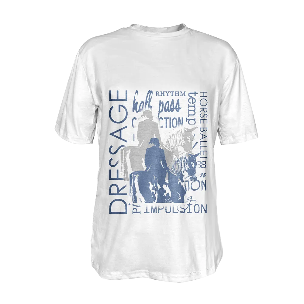 Women's Equestrian Dressage Style Print T-shirt