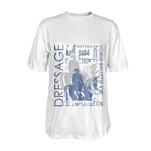 Women's Equestrian Dressage Style Print T-shirt