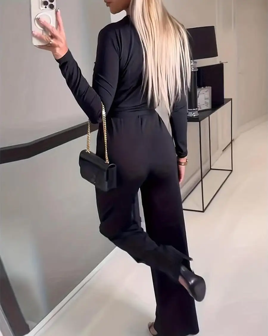 Wrap Front Jumpsuit