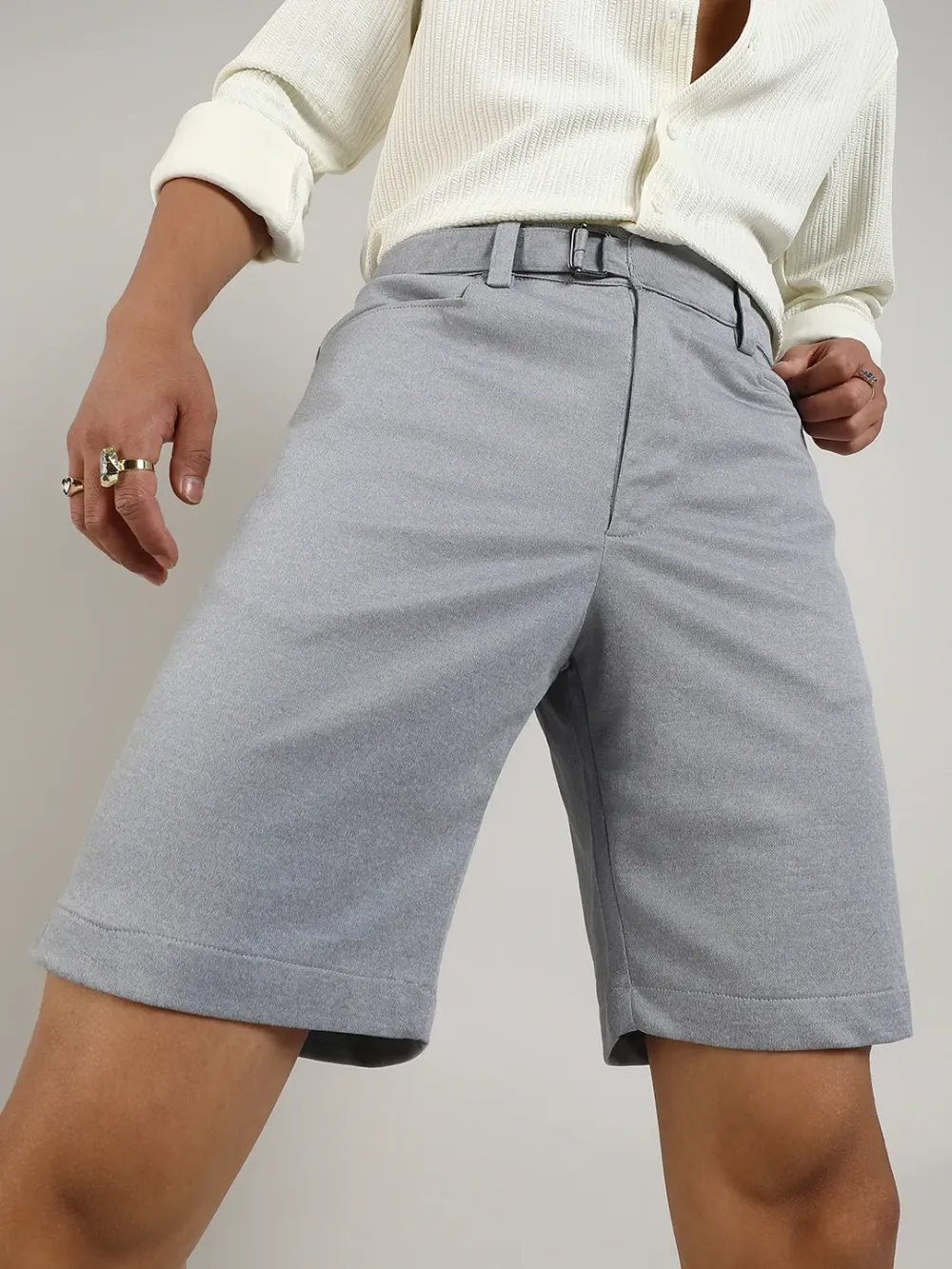 Casual Style Straight-Fit Shorts