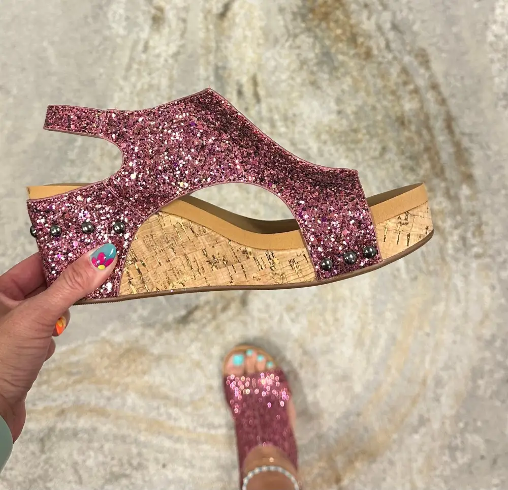 Polished Wedge Sandals