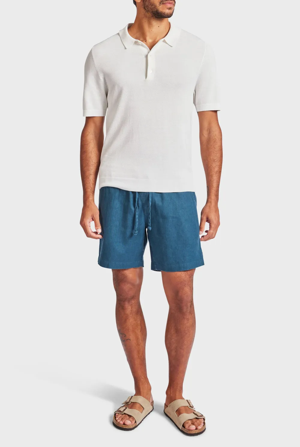 Riviera Linen Short-Bluegrass