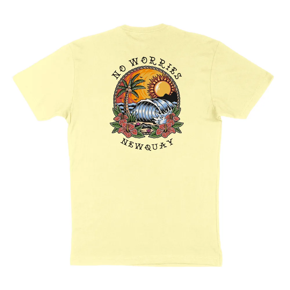 Coastal Relaxation Print T-Shirts