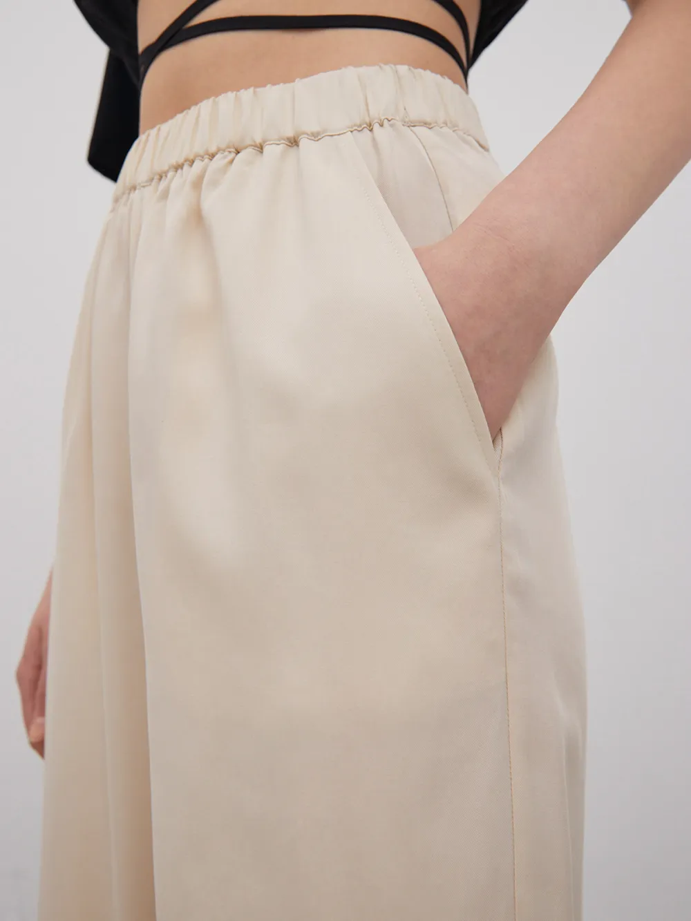 Casual Style Wide Leg Pants