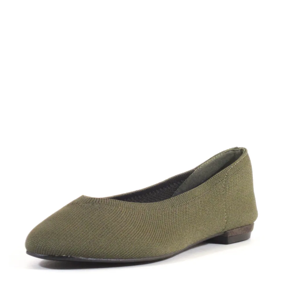 Stretch Knit Ballet Flats